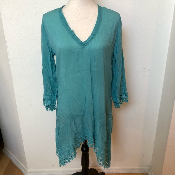 Johnny Was - button neck knit dress